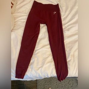 Maroon Gymshark Vital Leggings